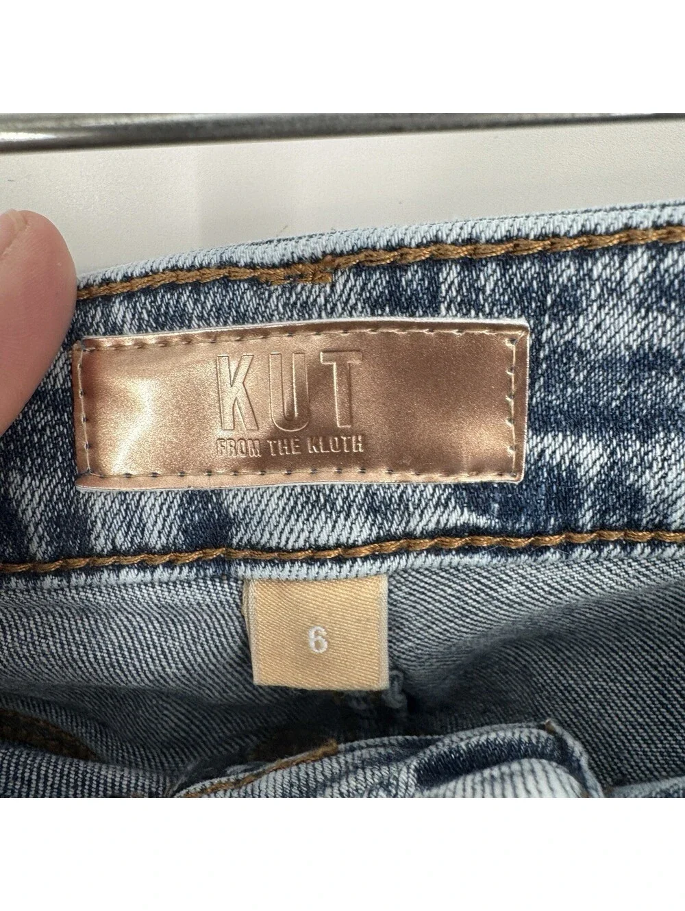 Kut from the Kloth jeans womens 6 jean wide leg high rise baggy loose fall